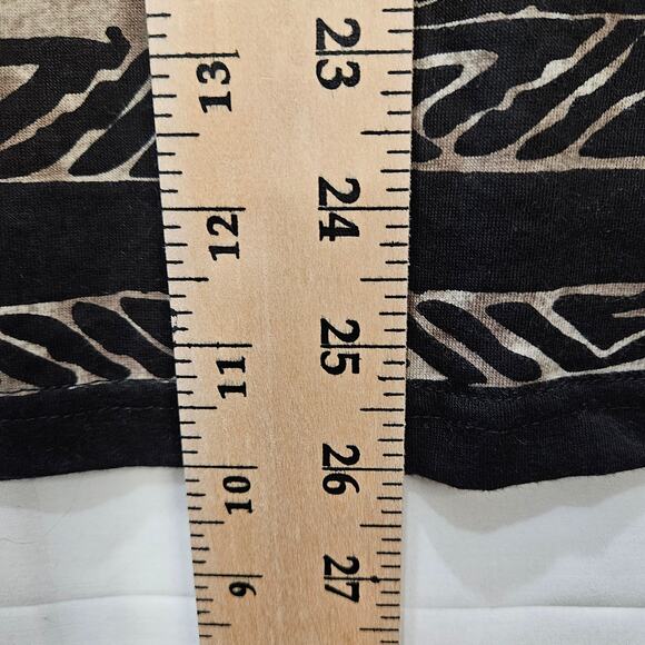 Raga [Sample] V Neck Blouse 3/4 Sleeve Tribal Leopard Size Small - Picture 7 of 7